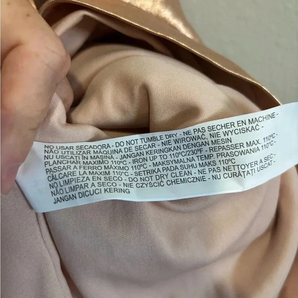 ZARA mini DRESS XS ROSE GOLD - Picture 2 of 4